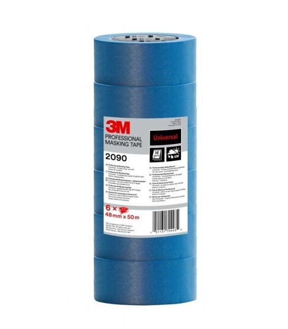 Masking tape 3M  2090, Multipurpose, Blue, 48mm x 50m, 6 ROL/PACK
