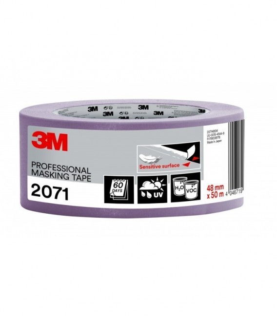 Masking tape 3M  2071, delicate, purple, 38mm x 50m, 1 ROL/PACK