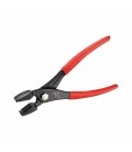 Pinza per anelli stringitubo a presa frontale/laterale