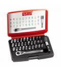 Assortimento di inserti per avvitatura con cricchetto reversibile (32 pz) - attacco 1/4"