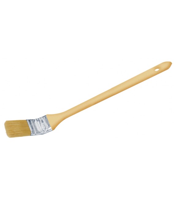 Radiatore manico legno grezzo, mastice epossidico, ghiera nichelata, setola bionda pennellificio bologna s/233 mis.20