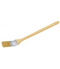 Radiatore manico legno grezzo, mastice epossidico, ghiera nichelata, setola bionda pennellificio bologna s/233 mis.20