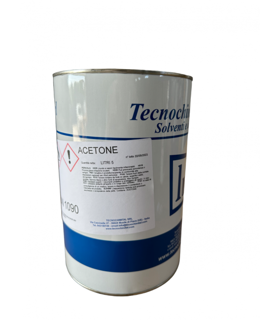 ACETONE PURO 5LT  TECNOCHIMITAL UN1090