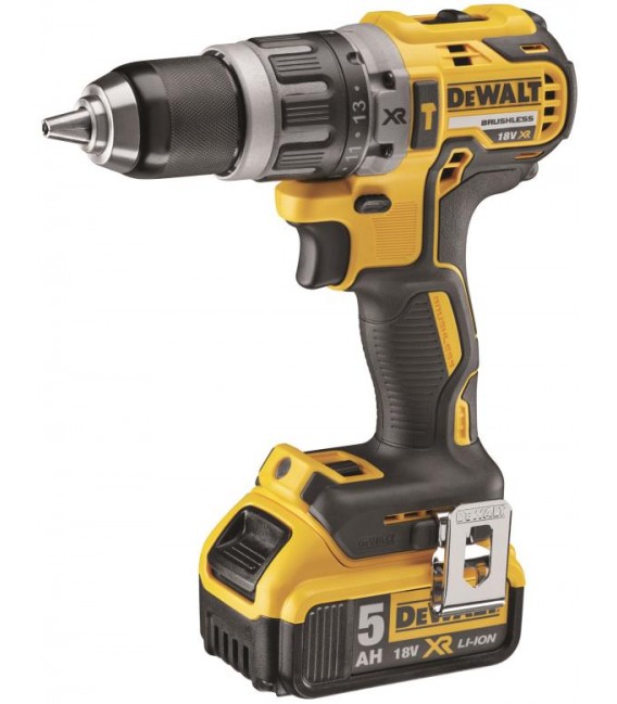 DCD796P2-QW - Trapano Avvitatore con percussione 2 Velocità XR 18V BRUSHLESS, coppia di serraggio 70Nm - 2  x XR 18v 5Ah