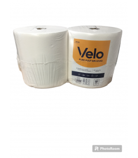 ROTOLONE DI CARTA BOBINE  INDUSTRIALI  800 STRAPPI MILLEUSI 2 PZ. CM.25X25 DA 35GR/MQ  LUCART VELO