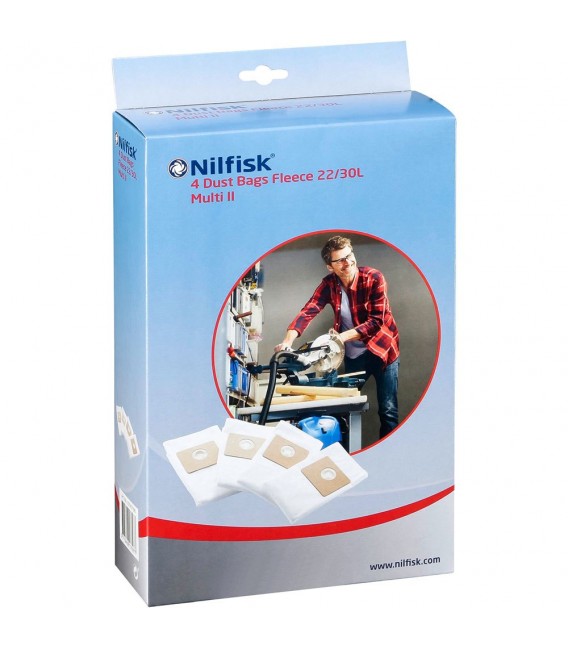 4 sacchetti per Multi II 22/ Multi II 30 - Aspirapolvere - NILFISK  107417195 conf. 4pezzi