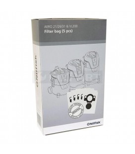 SACCHI PER ASPIRATORE CONF. 5PZ  NILFISK AERO 21-21 PC  107419590