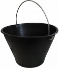 SECCHIO DA CANTIERE IN PVC Ø 34 COL.NERO ANTINFORTUNISTICO