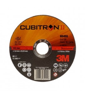 3M Cubitron PN 65455 DISCO DA TAGLIO T41 125 mm x 1,6 mm x  22 mm GRANA A36S
