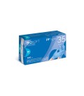 GLOVELY BIOSOFT PF type 35 tg.L guanti monouso in nitrile azzurro senza polvere - 100 pz  aql 0,65 rays