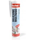 SILICONE ACETICO UNIVERSALE nero   280ml.  FISCHER sam m