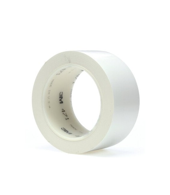 Nastro vinilico 3M  471, Bianco, 50 mm x 33 m, 0.14 mm