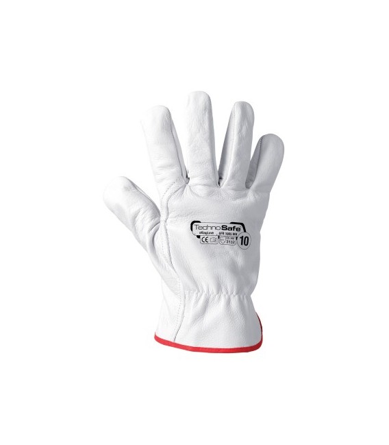 GUANTI IN PELLE FIORE DI BOVINO TG.10  GFB1005WH RAYS