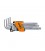 Series of 9 folded hexagonal male keys with a spherical end BETA  96bpc/sc9