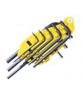 Set 8 Chiavi Maschio Esagonale Piegate Corte in Pollici STANLEY 0-69-252