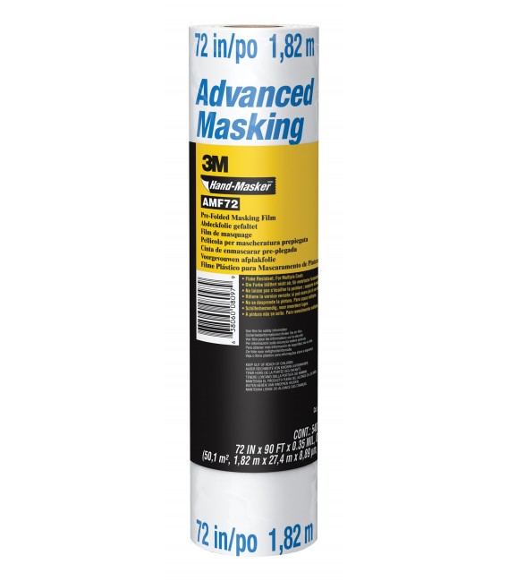 3M™ Hand-Masker™ Advanced Masking Film, AMF72-8G, 1.82 m x 27.4 m, 1 Rotolo/Confezione