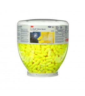 3M™ E-A-Rsoft™ Yellow Neons™ Inserti monouso PD-01-002, boccione da ricarica, 500 paia