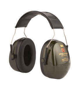 3M™ PELTOR™ Optime™ II Cuffie auricolari, verde, con bardatura temporale, H520A-407-GQ