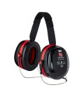 Cuffie auricolari 3M™ PELTOR™ Optime™ III, nero/rosso, bardatura nucale, H540B-412-SV