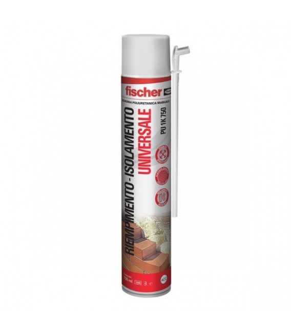 l Schiuma Poliuretanica Universale Multiuso PU 1K 750ml fischer