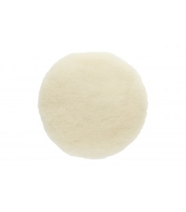 CUFFIE IN LANA D'AGNELLO BIANCO MIRKA CONFEZIONE DA 2 PEZZI DA DIAMETRO 180 MM.