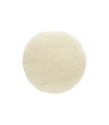 CUFFIE IN LANA D'AGNELLO BIANCO MIRKA CONFEZIONE DA 2 PEZZI DA DIAMETRO 180 MM.