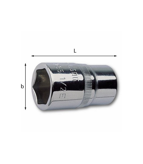 CHIAVI A BUSSOLA CON BOCCA ESAGONALE 235 1/2 EN MM.10 USAG